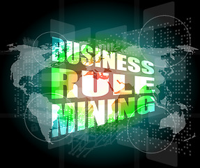 Image showing business rule mining interface hi technology