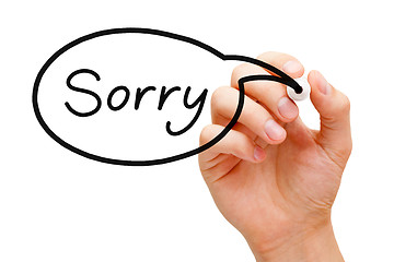 Image showing Sorry Speech Bubble Concept