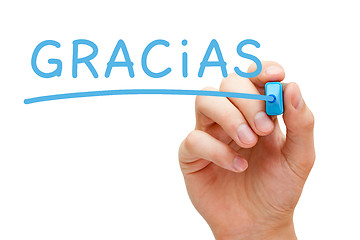 Image showing Gracias Blue Marker