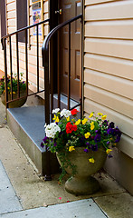 Image showing Doorway Flower Pot