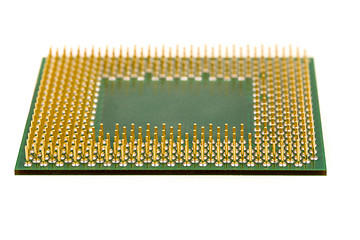 Image showing macro of computer processor isolated