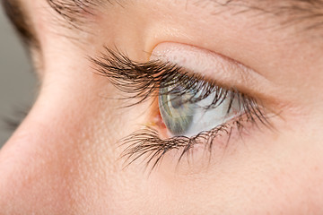 Image showing teenager eye macro