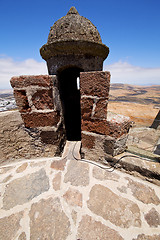 Image showing arrecife  lanzarote  spain the old