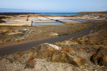 Image showing salt in  lanzarote spain musk p