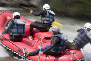 Image showing White water rafting