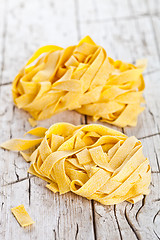 Image showing raw egg pasta