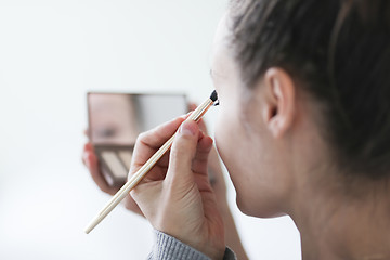 Image showing Applying Make-up