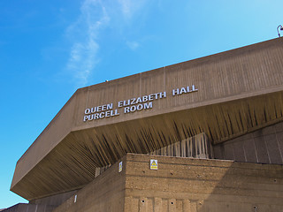 Image showing Queen Elizabeth Hall London