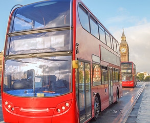 Image showing Red bus in london