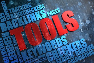 Image showing Tools - Wordcloud Concept.