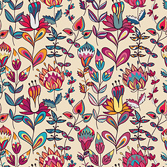 Image showing abstract floral pattern