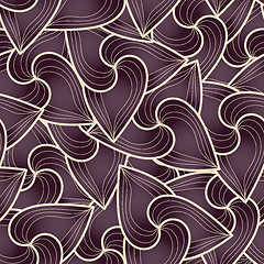 Image showing abstract background of petal and wave