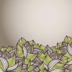 Image showing abstract background of petal and wave