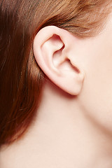 Image showing Human ear closeup