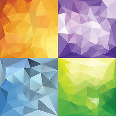 Image showing Polygonal Geometric backgrounds.