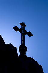 Image showing cross under the blue sky