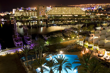 Image showing The Israeli night summer in Eilat