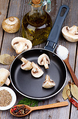 Image showing Cooking Mushrooms