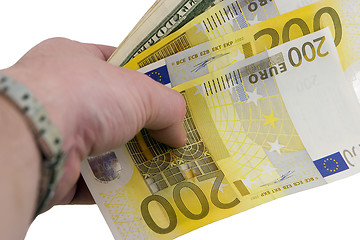 Image showing Euro-Dollars