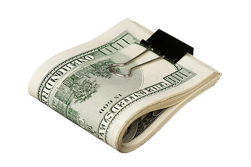 Image showing Dollar with clip