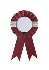 Image showing Award ribbon isolated on a white background