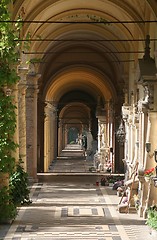 Image showing Zagreb Mirogoj cemetery arcades