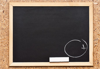 Image showing Chalkboard with writing