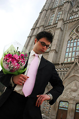 Image showing Nervous groom