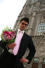 Image showing Nervous groom