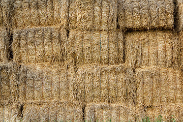 Image showing wall surface of the straw bales