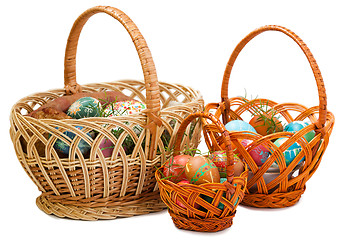 Image showing Three Easter baskets