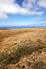 Image showing spain volcanic timanfaya  rock stone   volcanes lanzarote 