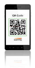 Image showing Qr code on smart phone