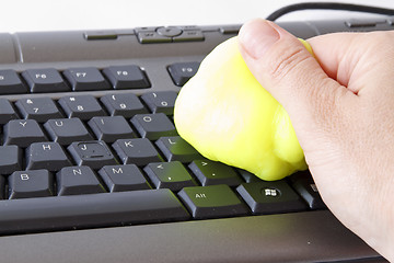 Image showing Keyboard cleaning