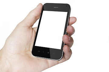 Image showing Holding Smart Phone