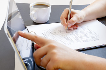 Image showing Doctor with tablet computer