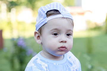 Image showing Baby boy portrait 