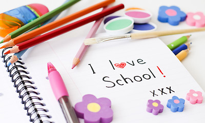 Image showing Loving school