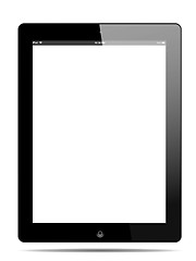 Image showing Tablet Computer With Blank Screen Isolated