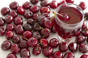 Image showing Cherry juice