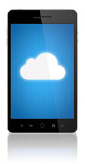 Image showing Cloud Computing Connection On Mobile Phone
