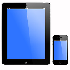 Image showing tablet PC and smart Phone 
