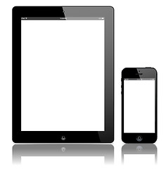 Image showing tablet PC and smart phone