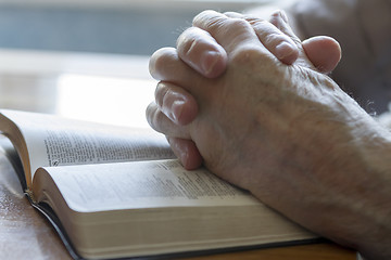 Image showing Praying Old Hands