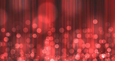 Image showing Red Light Burst over curtain