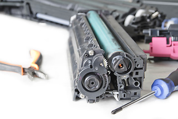 Image showing service laser toner cartridge