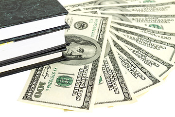Image showing Money and books