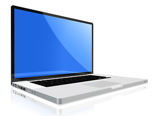 Image showing Modern laptop computer