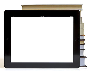 Image showing Books and digital tablet concept