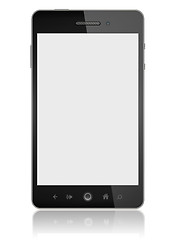 Image showing Smart Phone With Blank Screen Isolated